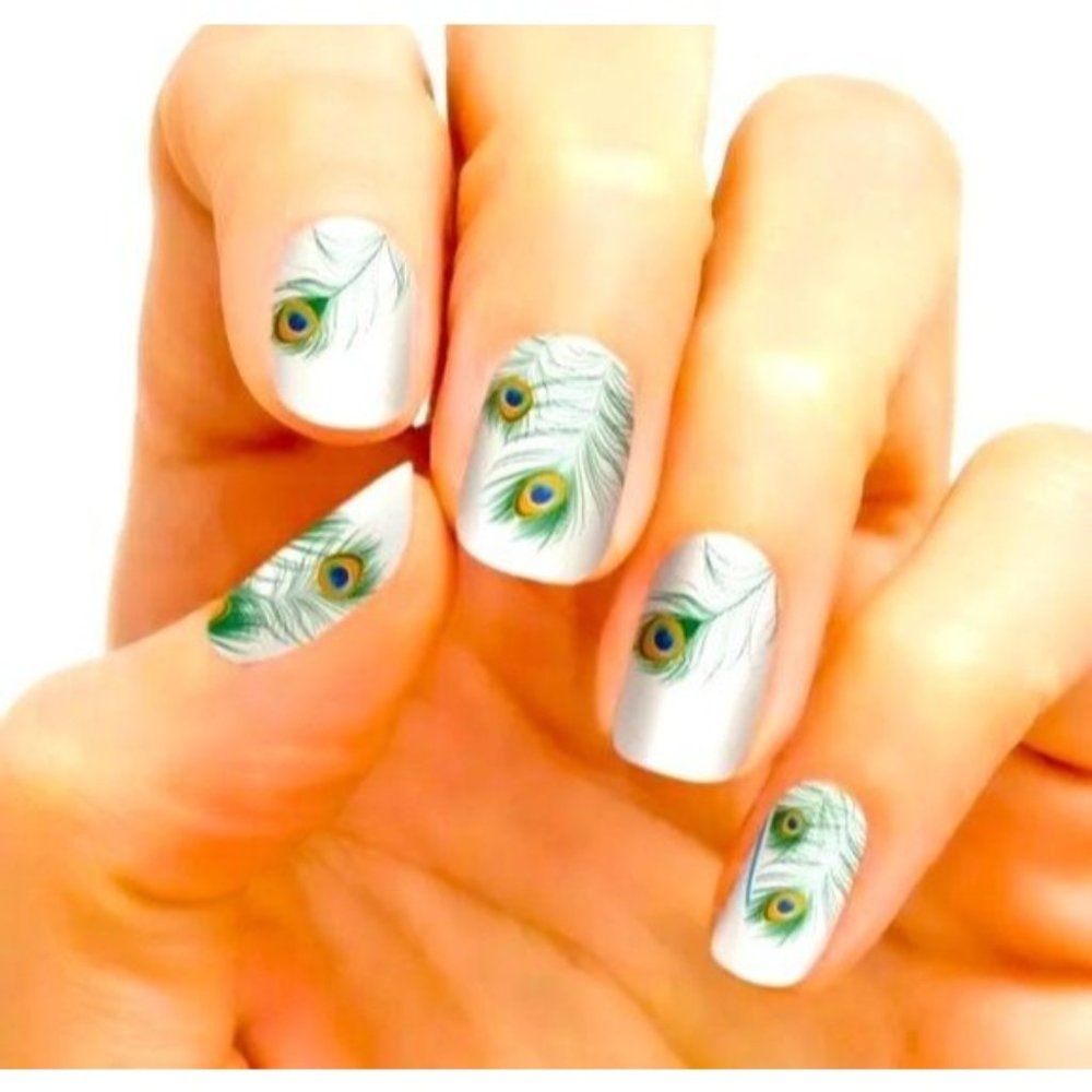 Peacock Throne Color Street 100% Real Nail Polish Strips Retired Set